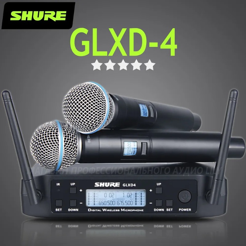 Ribbon Microphone - Profesjonalny bezprzewodowy system mikrofonowy Shure GLXD4