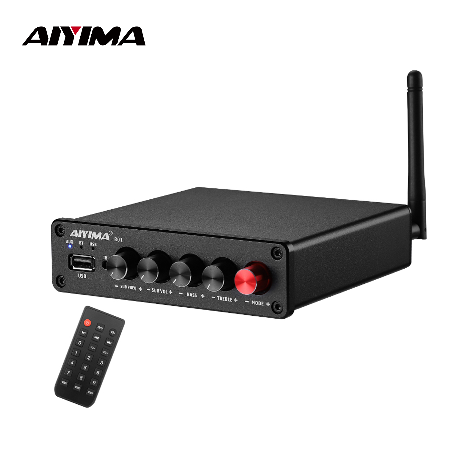 Es9018 Dac - Wzmacniacz mocy Bluetooth AIYIMA B01 2.1,
