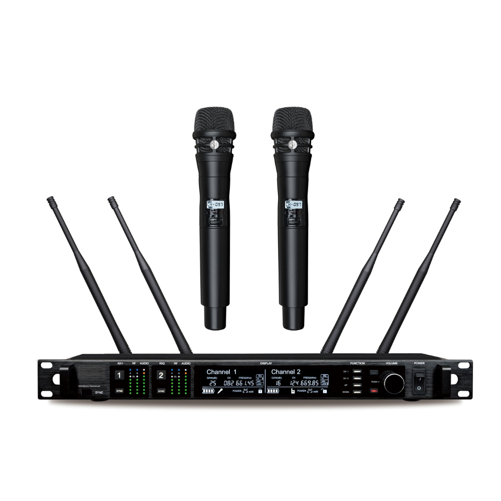 Ribbon Microphone - AD4D 2-kanałowy podwójny UHF True Diversity