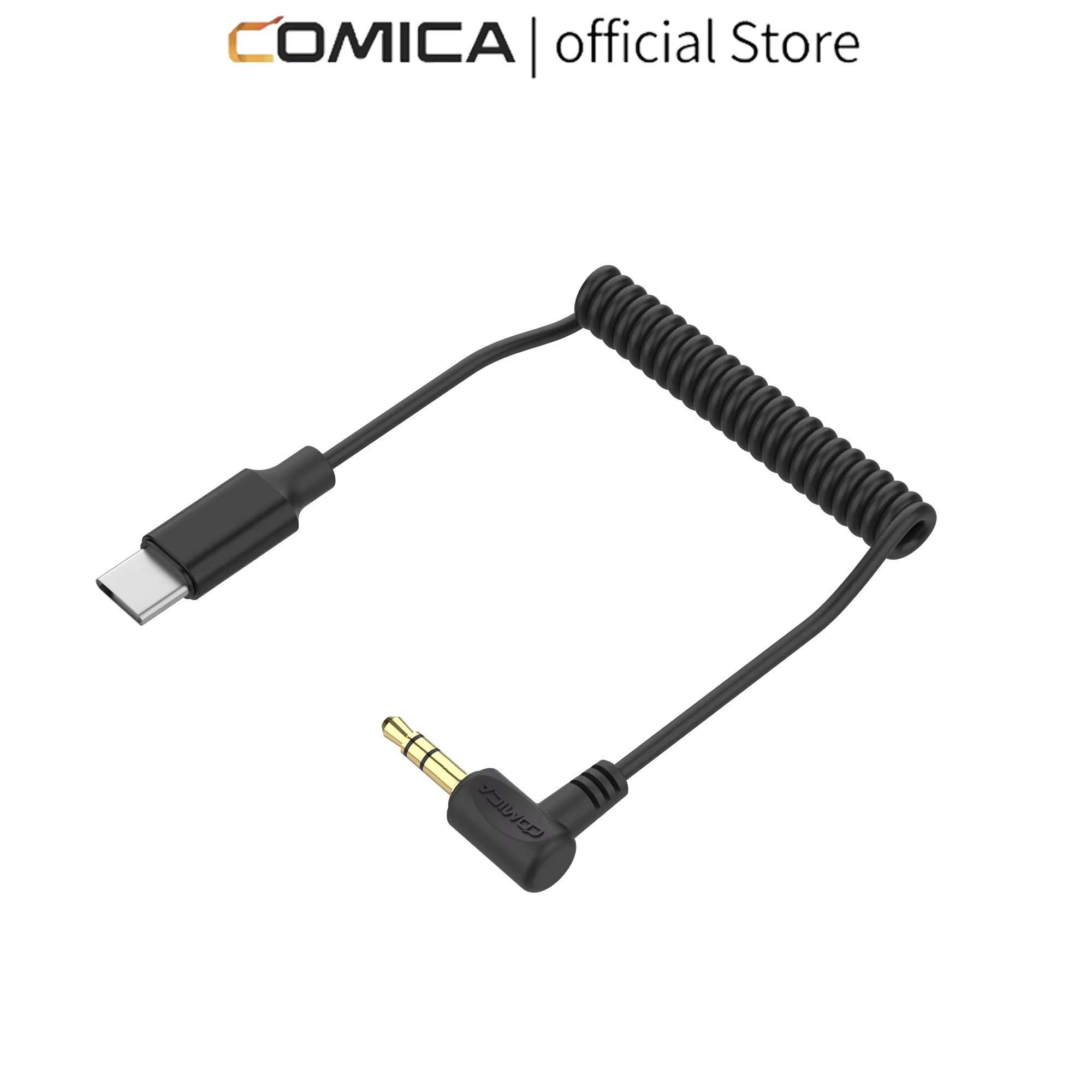 Trs Cable - COMICA-CVM-D-UC-II-3,5 mm-TRS-do-USB-C-kabel-audio-do-smartfonu-Androida-bezprzewodowy-mikrofon