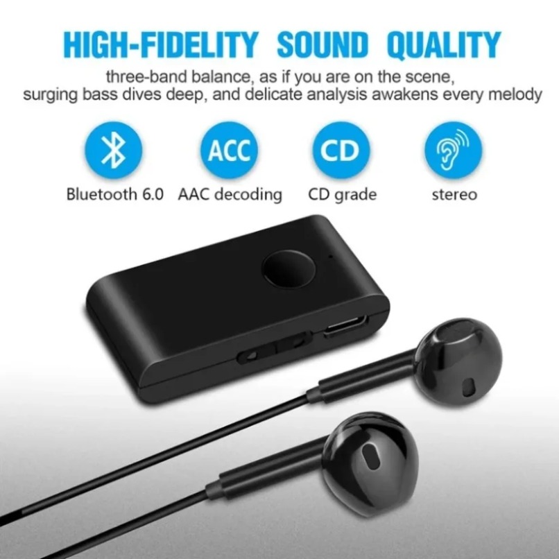 Headphone Amplifier - Odbiornik audio Bluetooth 5.0 z słuchawkami
