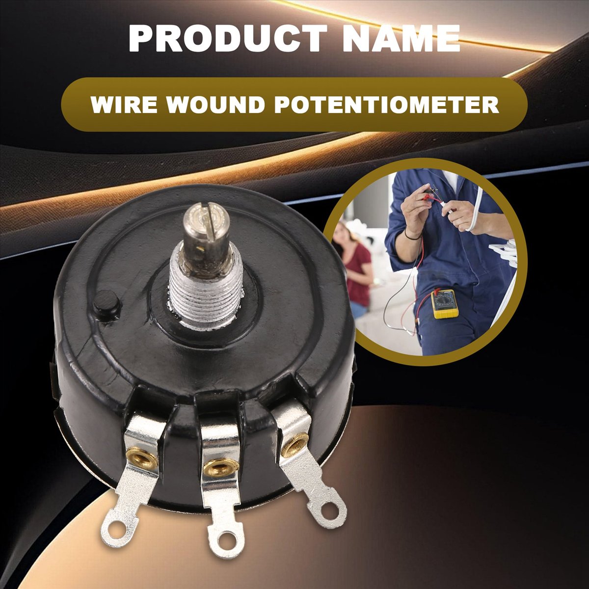 Potencjometr drutowy obrotowy  – Potentiometer 10K recenzja i cena