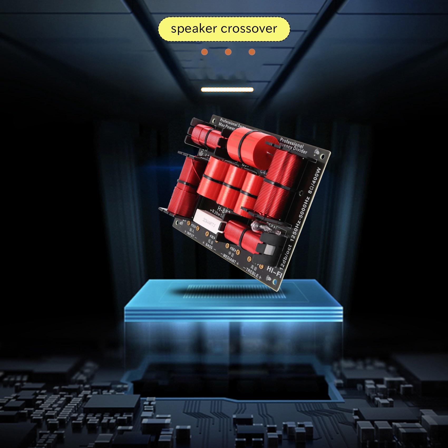 Doskonały 400W 3-drożny przeka – Speaker Crossover recenzja i cena