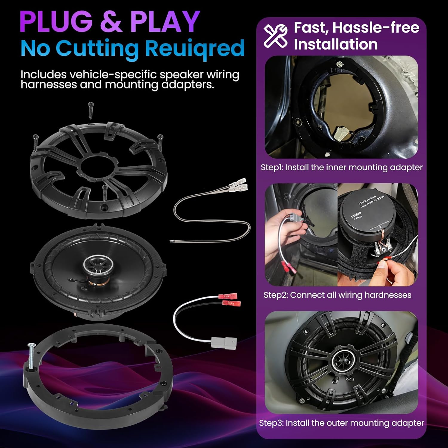 Głośniki 6,5 cala do Honda CR- – Speaker Kit recenzja i cena